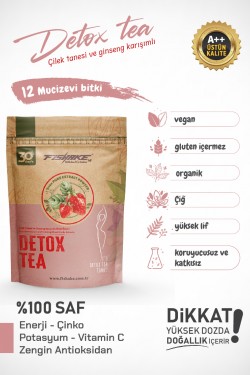 Çilek Ve Gınseng Karışımlı Detox Tea Form Diyet Çay (30 GÜN)