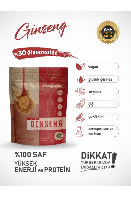 Panax Ginseng Toz Ekstrakt %100 Saf Bitki Kökü Multivitamin Ve Mineral 100 Gr Panax Ginseng Toz Ekstrakt %100 Saf Bitki Kökü Multivitamin Ve Mineral 100 Gr