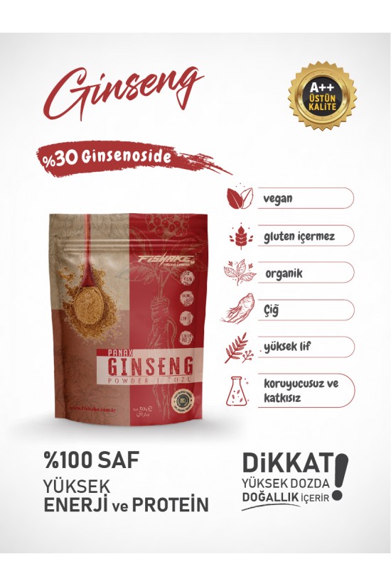 Panax Ginseng Toz Ekstrakt %100 Saf Bitki Kökü Multivitamin Ve Mineral 50 Gr Panax Ginseng Toz Ekstrakt %100 Saf Bitki Kökü Multivitamin Ve Mineral 50 Gr