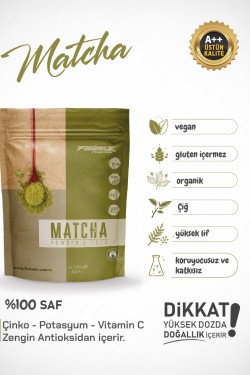 Organik Matcha Tozu / Maça Çayı Premıum Kalite 100 gr