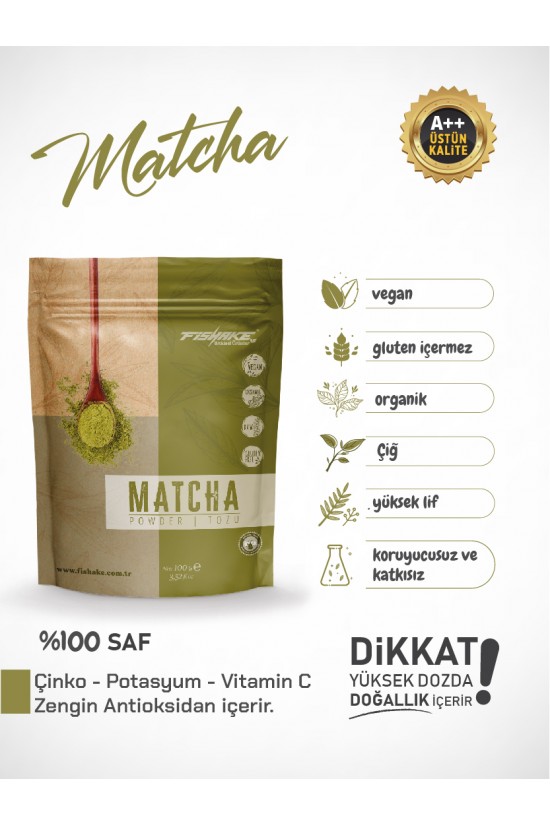 Organik Matcha Tozu / Maça Çayı Premıum Kalite 100 gr Organik Matcha Tozu / Maça Çayı Premıum Kalite 100 gr