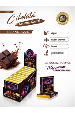 Alpha Ginseng Yetişkin Sütlü Çikolata ( 10 ADET X 25 GR )